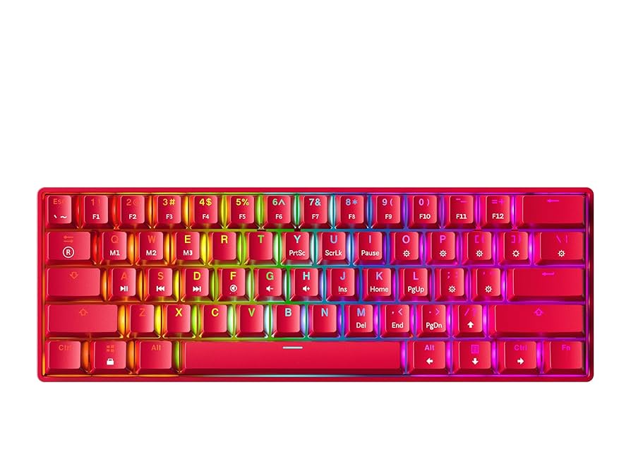 SK61 60% メカニカルゲーミングキーボード gateron光学式スイッチ赤 Amazon | SK61 ポータブル 60% メカニカル キーボード Gateron